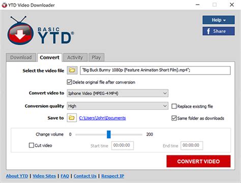 Complimentary download of the moveable Ytd camera converter 5.9